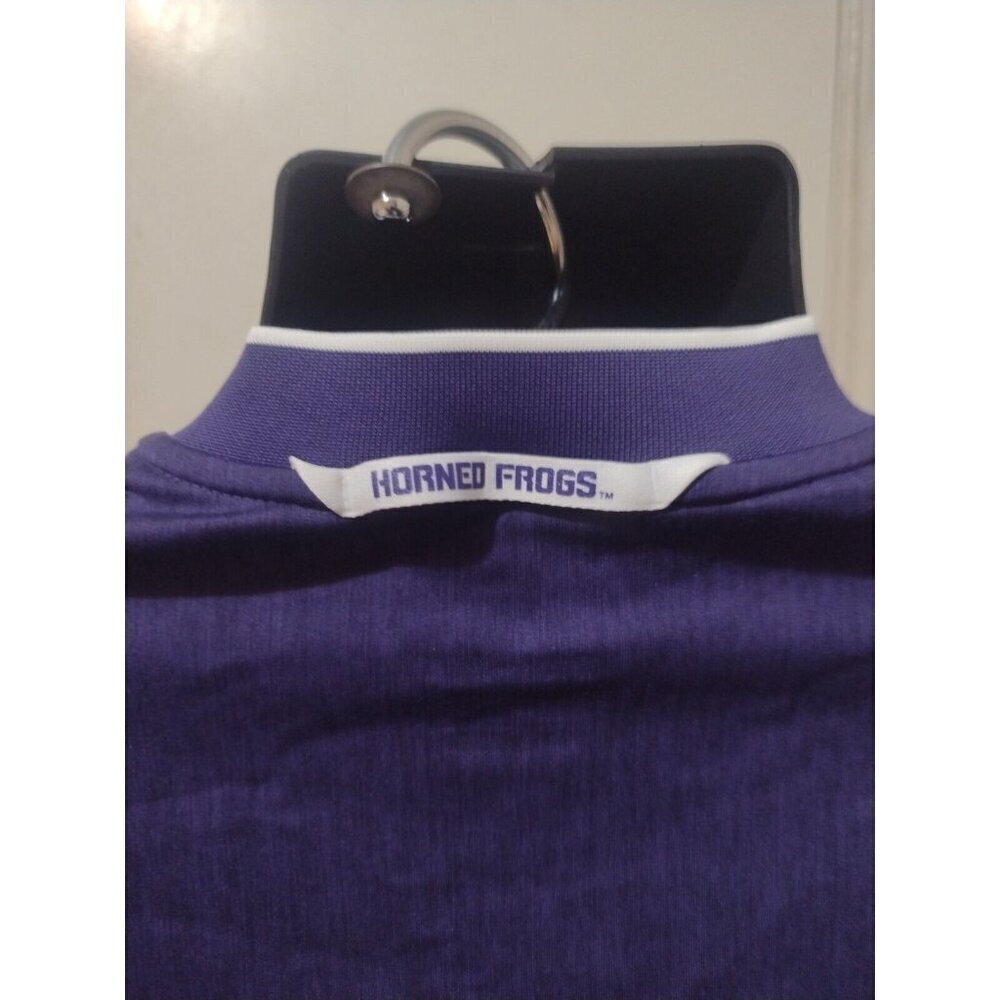 NEW Men's Nike TCU Horn Frogs 1/4 Zip Pullover Sweatshirt Small S Purple NWT - Picture 9 of 14